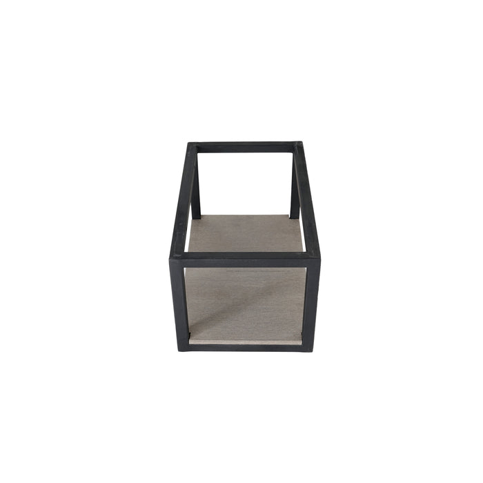Brass Wall-Hung Stand For Brixton Concrete Wall-Hung Sink, Black