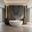 RAK Cloud 55'' BARstone Tub with Integrated Overflow in Matte White
