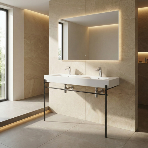 Des 1210 Double Bowl Console