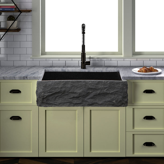 Birgitta Single Bowl Granite Apron-Front Sink