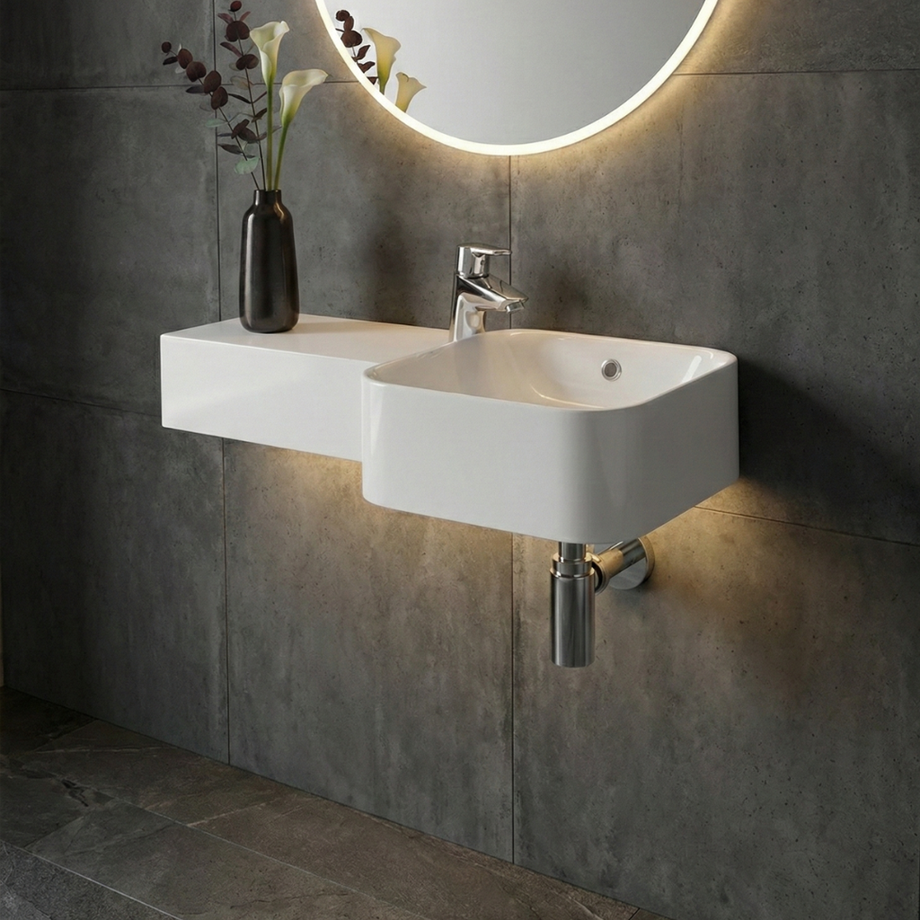 RAK Petit Square Wall-Hung Sink — Barclay Products Limited