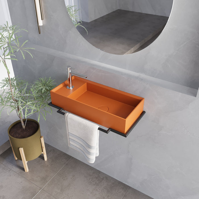 Sisi 21" Wall Mount Basin with Drain