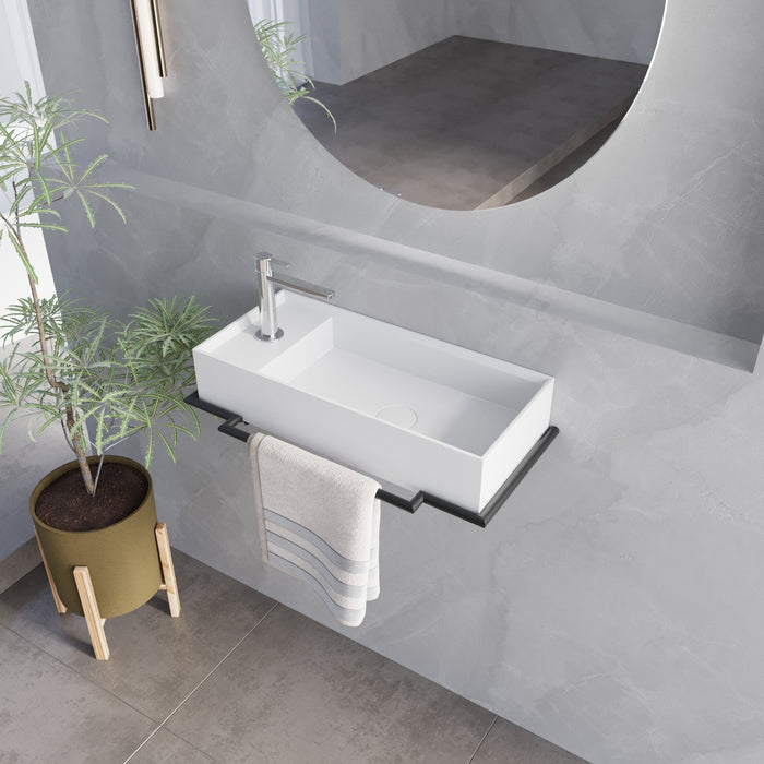 Sisi 21" Wall Mount Basin with Drain