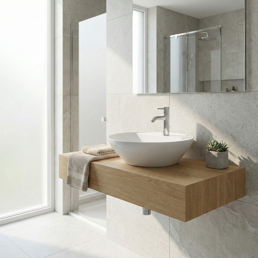 Variant Round Above Counter Basin with Deck