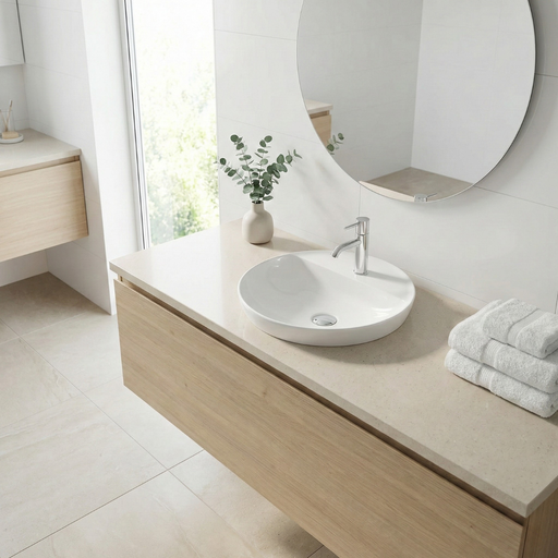 Variant Oval Drop-In Basin with Ledge