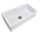 Wycoller 36" Single Bowl with Ledge in White, Includes Grid and Cutting Board
