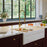 Wycoller 36" Single Bowl with Ledge in White, Includes Grid and Cutting Board