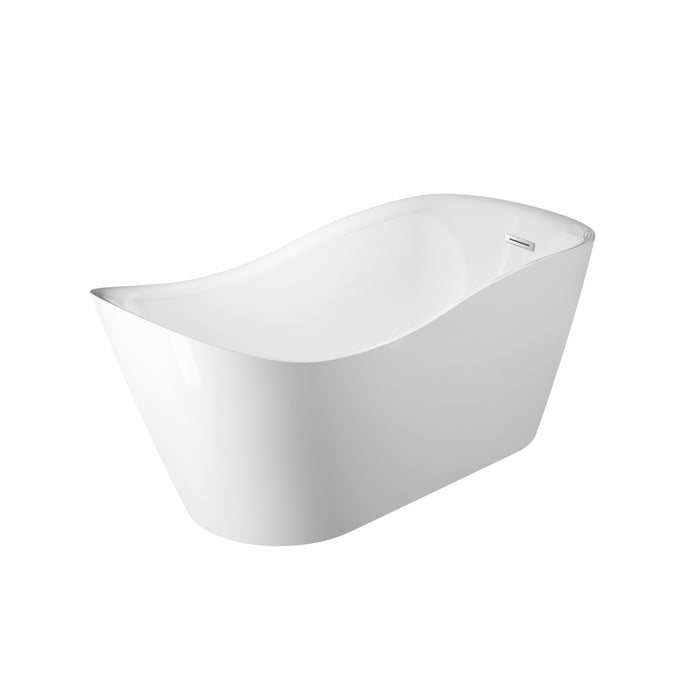 Raelene 65" Acrylic Tub with Integral Drain and Overflow