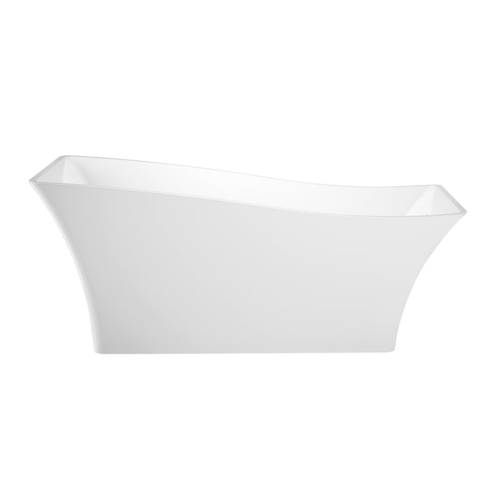 Melanie 68" Acrylic Slipper Tub with Integral Drain and Overflow