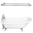 Griffin 61″ Cast Iron Slipper Tub Kit – Polished Chrome Accessories