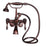 Antonio 55" Cast Iron Roll Top Tub Kit-Oil Rubbed Bronze Accessories