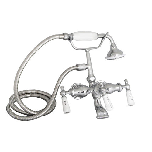 Clawfoot Tub Filler – Elephant Spout, Hand Held Shower