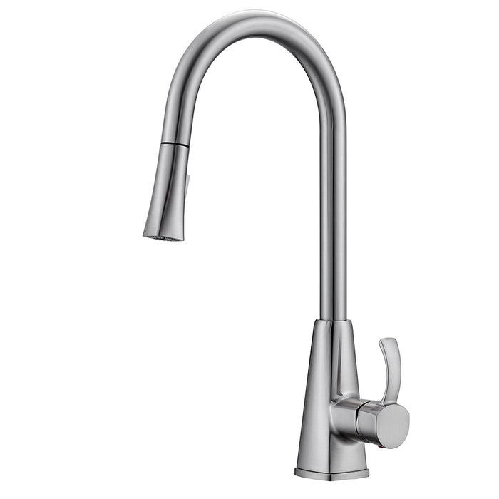 Christabel Single Handle Kitchen Faucet with Pull-Down Spray