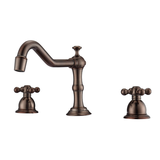 Roma Widespread Lavatory Faucet  with Metal Cross Handles
