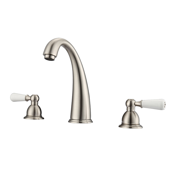 Maddox Widespread Lavatory Faucet with Porcelain Lever Handles