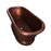 Reedley 61" Copper Double Roll Top Tub
