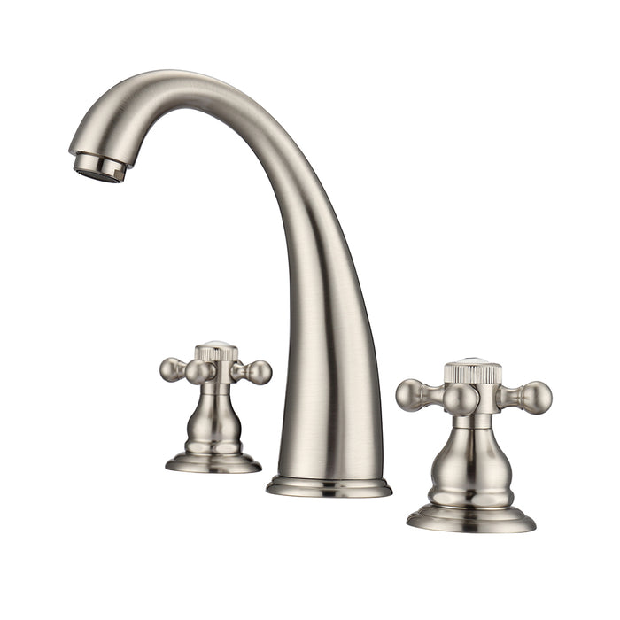 Maddox Widespread Lavatory Faucet with Button Cross Handles