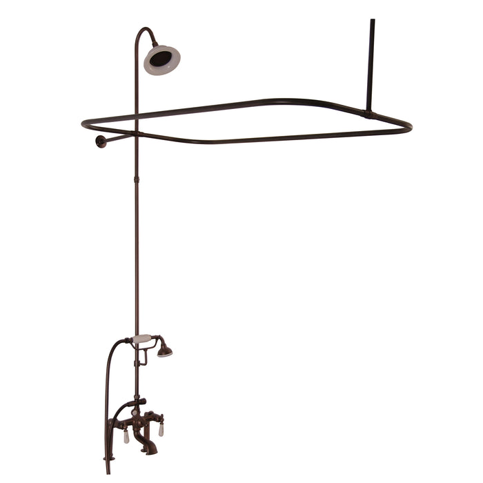 Cadmus 67″ Cast Iron Roll Top Tub Kit – Oil Rubbed Bronze Accessories