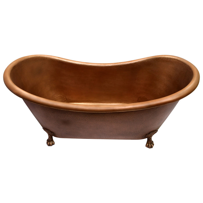 Celana 68" Double Slipper Copper Tub