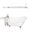 Icarus 67″ Cast Iron Slipper Tub Kit – Brushed Nickel Accessories