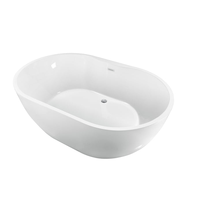 Piper 71" Extra Wide Acrylic Tub with Integral Drain
