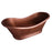 Amara 72″ Copper Double Slipper Tub