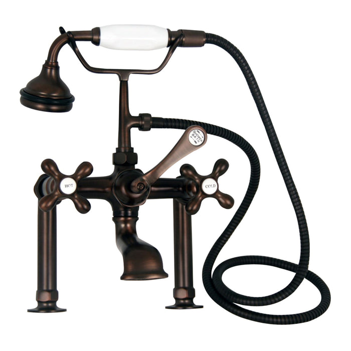 Columbus 61″ Cast Iron Double Roll Top Tub Kit – Oil Rubbed Bronze Accessories