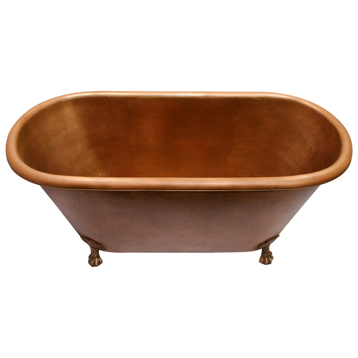 Panya 68" Roll Top Copper Tub