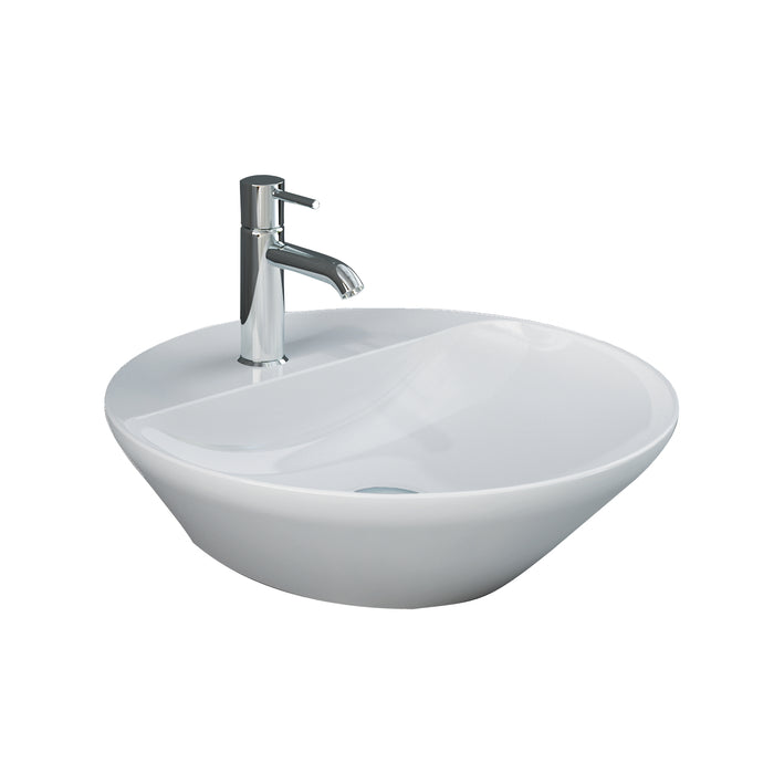 Variant Round Above Counter Basin with Deck