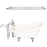 Fillmore 60″ Acrylic Slipper Tub Kit in Bisque – Polished Chrome Accessories