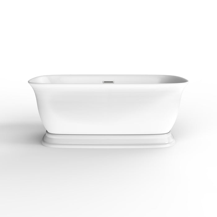 Bethany 59" Acrylic Freestanding Tub with Integral Drain