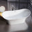 Noreen 69" Acrylic Double Slipper Tub with Integrated Drain and Overflow