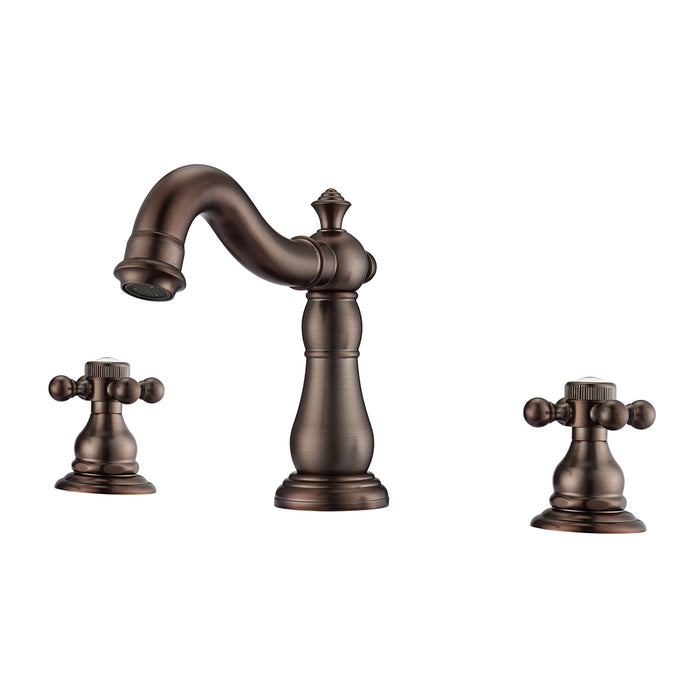 Aldora Widespread Lavatory Faucet with Button Cross Handles