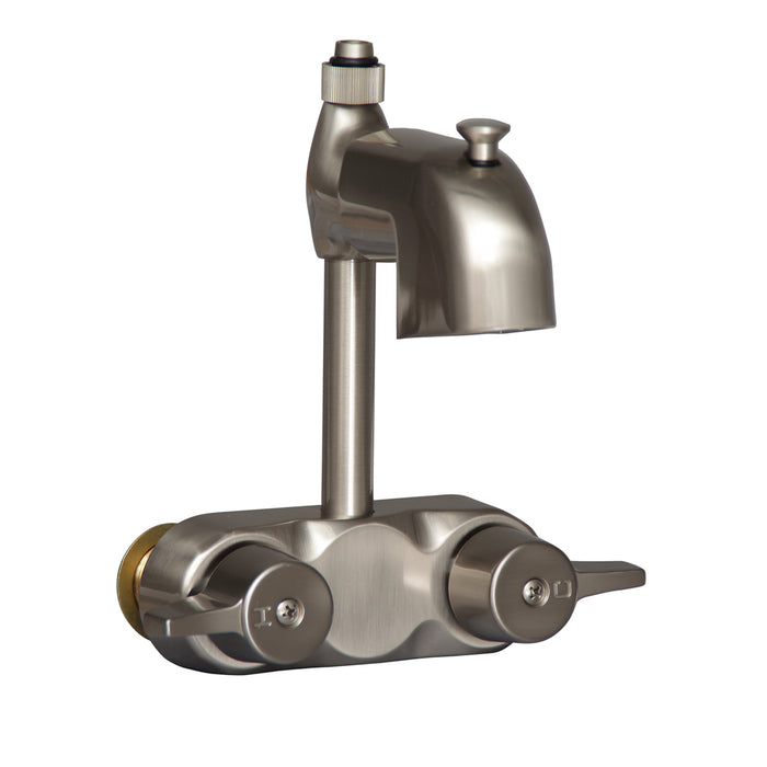 Bartlett 60" Cast Iron Roll Top Tub Kit-Brushed Nickel Accessories