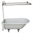 Bartlett 60" Cast Iron Roll Top Tub Kit-Brushed Nickel Accessories