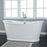 Josephine 66" Cast Iron Bateau Tub with White Metal Steel Skirt     PRICE UPON REQUEST