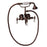 Antonio 55″ Cast Iron Roll Top Tub Kit – Oil Rubbed Bronze Accessories