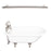 Cadmus 67″ Cast Iron Roll Top Tub Kit – Brushed Nickel Accessories