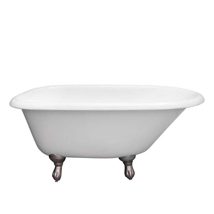 Barclay Products 5.58 ft. Cast Iron Double Roll Top Bathtub Kit in