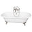 Duet 67″ Cast Iron Double Roll Top Tub Kit – Brushed Nickel Accessories