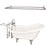 Fillmore 60″ Acrylic Slipper Tub Kit in Bisque – Brushed Nickel Accessories