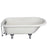Andover 60″ Acrylic Roll Top Tub Kit in Bisque – Polished Chrome Accessories