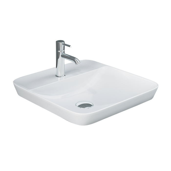 Variant Square Drop-In Basin with Faucet Hole