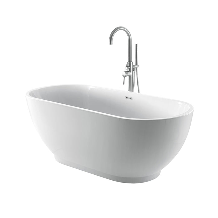 Radcliff 67" Acrylic Tub with Integral Drain and Overflow