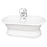 Duet 67″ Cast Iron Double Roll Top Tub Kit – Polished Chrome Accessories