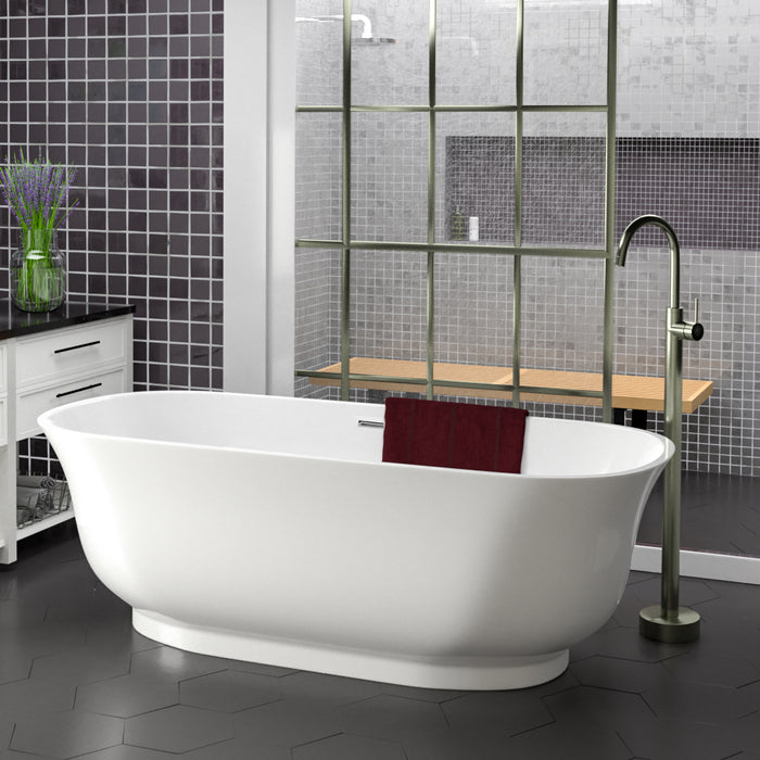 Ceres 59" Acrylic Tub with Integral Drain and Overflow