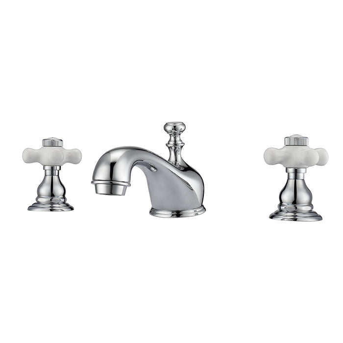 Marsala Widespread Lavatory Faucet with Porcelain Cross Handles