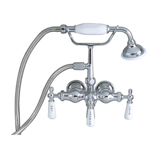 Clawfoot Tub Filler – Hand Held Shower, Old Style Spigot