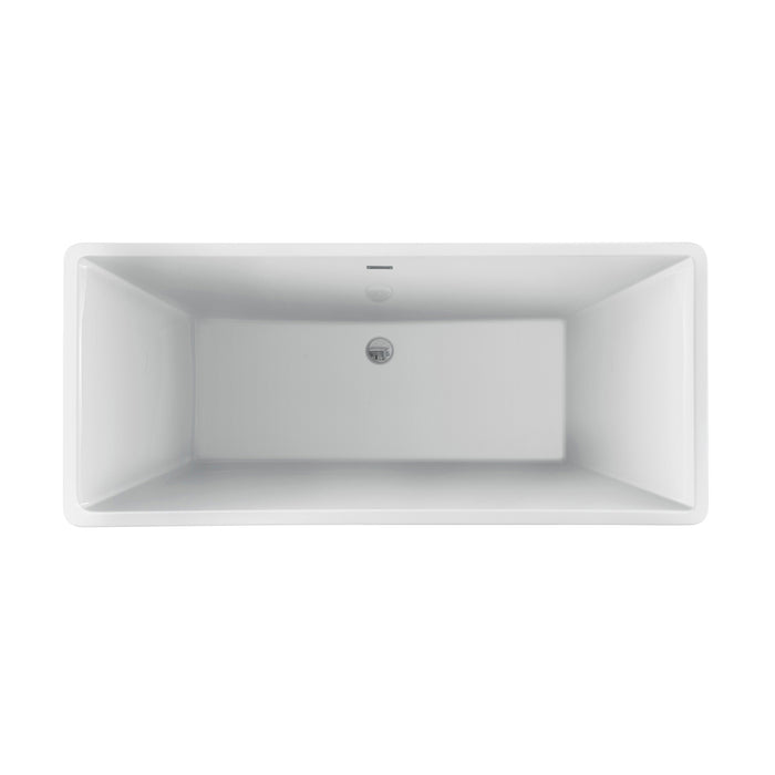 Taylor 67" Acrylic Tub with Integral Drain and Overflow