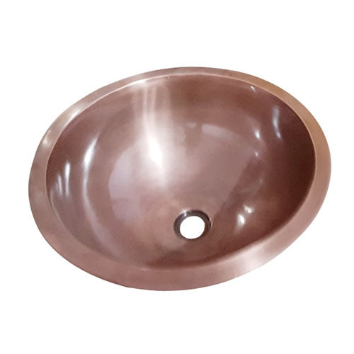 Drios 18″ Round Copper Lavatory Bowl